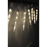 11.6M 120LED Christmas Icicle Tube Lights With Snowing Function - Warm White Colour